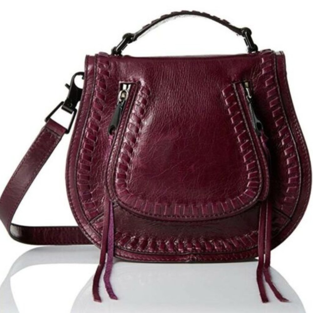 Rebecca Minkoff Small Vanity Leather Saddle Bag